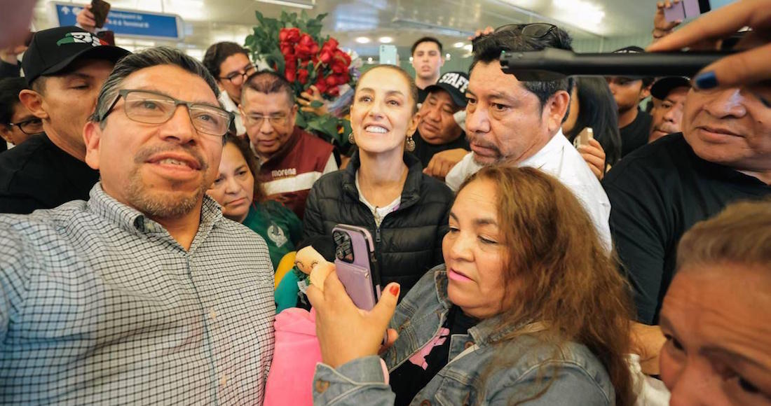 Claudia de gira en EU - Sheinbaum es recibida con mariachis y porras en Los Ángeles; se reunirá con migrantes - SinEmbargo MX