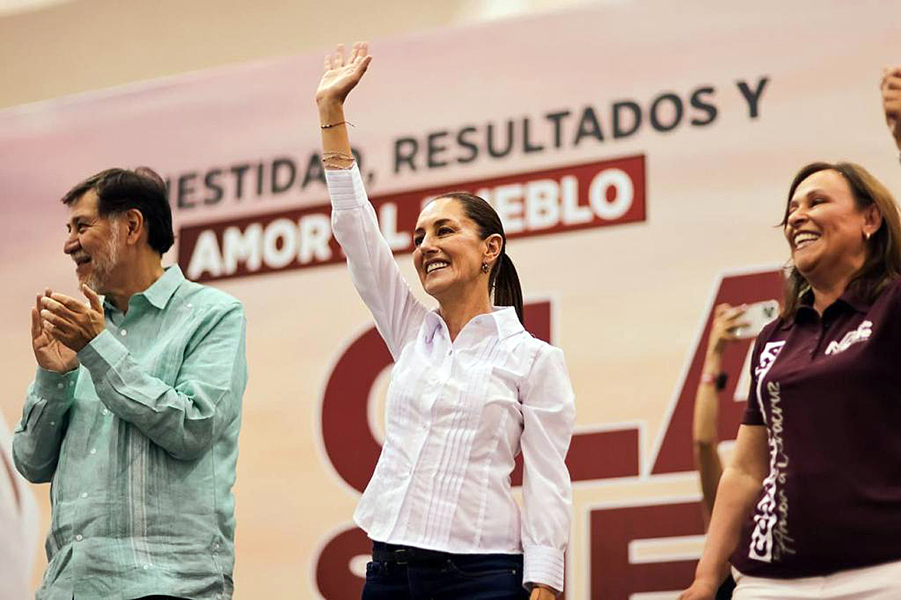 Sheinbaum lidera encuesta con 66% de intención del voto rumbo a las presidenciales de 2024 en México - La Opinión