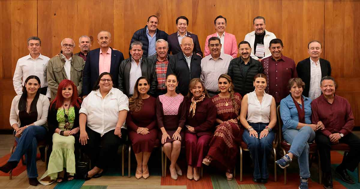 Gobernadores de Morena respaldan precampaña de Sheinbaum